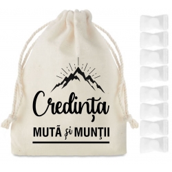 Saculet 8 lavete comprimate, Credinta muta si muntii*